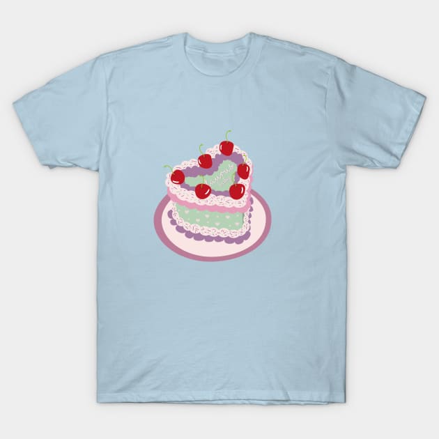 Taurus Baby Heart Cake Design T-Shirt by rachelaranha